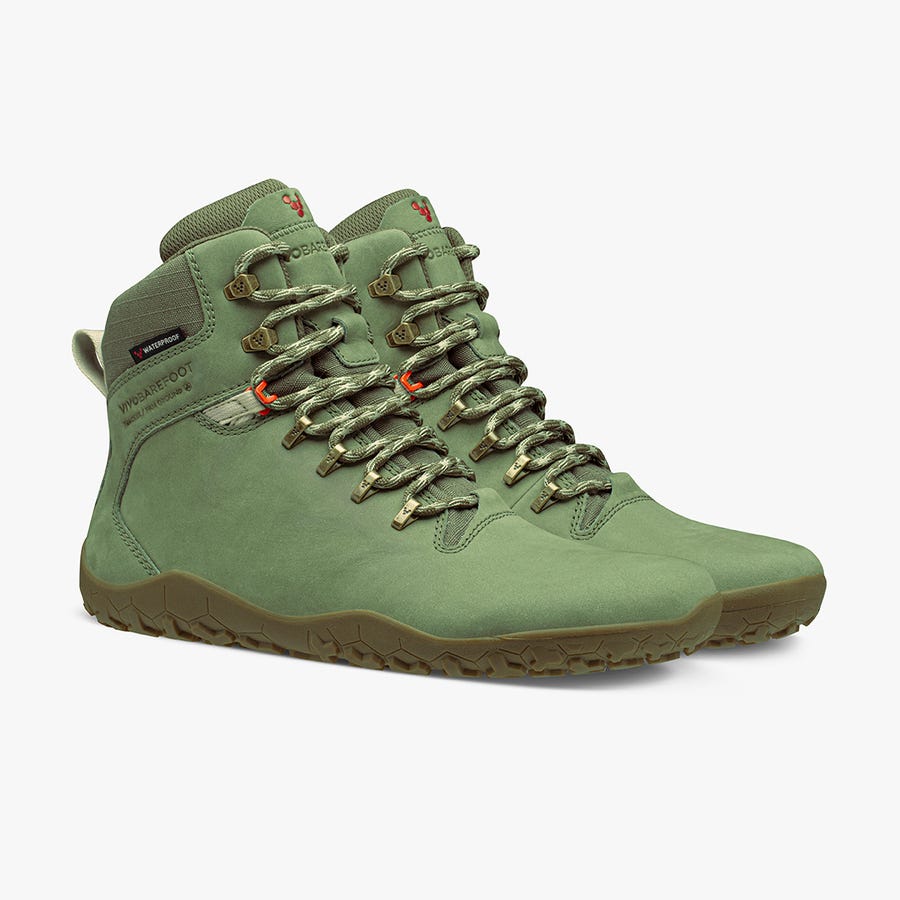 Green Men's Vivobarefoot Tracker II Fg Running Shoes | Philippines 0014FDNM